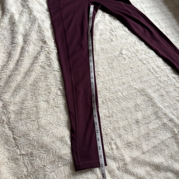 Victoria's Secret Studio High Rise Leggings w/ Pockets Burgundy Size 8 / Medium - Picture 9 of 9